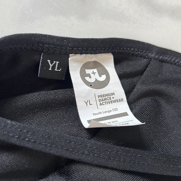 Jo + Jax Fame Uni Dance Unitard One Piece In Classic Black Girl’s YL - Picture 9 of 14